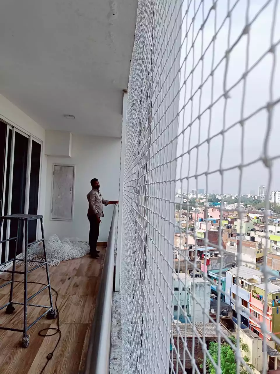 White Net for Balcony 